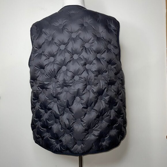 MASAI Copenhagen Down Black Puffer Vest Lagenlook Size Large - Picture 2 of 13